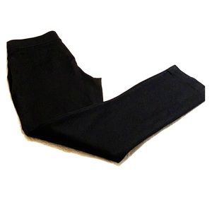 Eddie Bauer straight leg ponte knit side zip pant